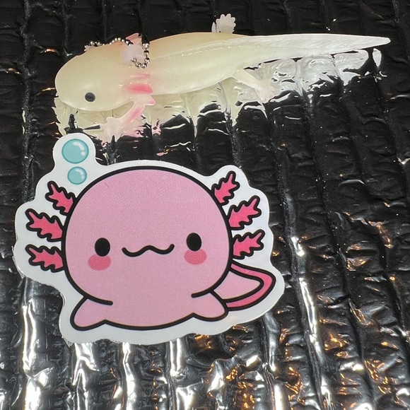 CUTEalotl Axolotl Crazy Trending WaterProof Single Decor Accent Sticker - Picture 2 of 4